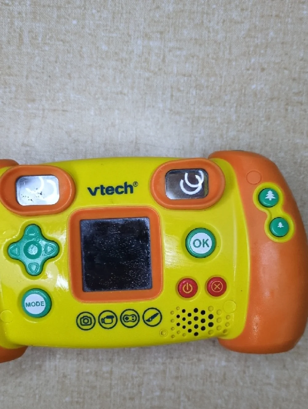 VTech Kidizoom Digital Camera 1.3 Mega Pixel 4x Digital Zoom WORKS Orange
